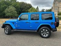 Used Jeep Wrangler Overland 272 HP (200 kW) 2022 Hydro blue metallic SUV