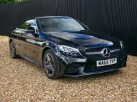 Usado Mercedes C200 AMG line 198 HP (145 kW) 2019 Preto Cabrios