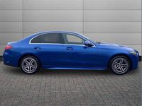Used Mercedes C300e AMG line 313 HP (230 kW) 2022 Blue Sedan