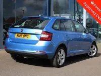 Used Skoda Rapid SE 95 HP (69 kW) 2018 Blue Hatchback