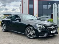 Used Mercedes E220 AMG line 2017 Black Coupe