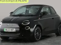 Used Fiat 500e La Prima 86 kW (118 HP) 2023 Black Cabriolet