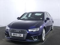 Used Audi A4 S-Line 150 HP (110 kW) 2019 Blue Sedan
