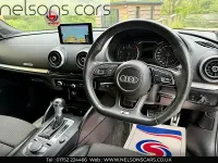 Used Audi A3 S-Line 150 HP (110 kW) 2018 Black Sedan