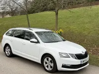 Used Skoda Octavia SE Technology 116 HP (85 kW) 2019 White Estate