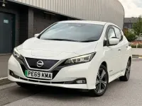 Used Nissan Leaf Tekna 110 kW (150 HP) 2019 White Hatchback