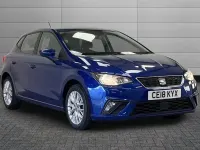 Used Seat Ibiza SE Technology 75 HP (55 kW) 2018 Blue Hatchback