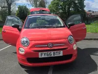 Käytetty Fiat 500 Pop 69 HP (50 kW) 2016 Vaaleanpunainen Viistoperä