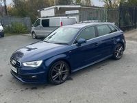 Used Audi A3 S-Line 2016 Blue Hatchback
