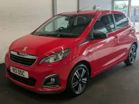 Used Peugeot 108 GT-line 82 HP (60 kW) 2017 Red Hatchback