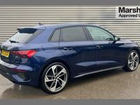 Used Audi A3 Black Edition 147 HP (108 kW) 2023 Blue Sedan