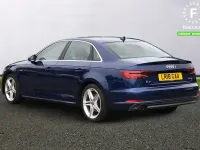 Used Audi A4 S-Line 150 HP (110 kW) 2018 Blue Sedan