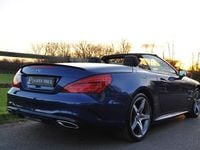 Used Mercedes SL400 AMG line 367 HP (269 kW) 2019 Brilliant blue Cabriolet