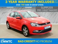 Used VW Polo SE 90 HP (66 kW) 2016 Red Hatchback