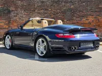 Used Porsche 997 Turbo 480 HP (353 kW) 2007 Blue Cabriolet