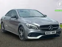 Used Mercedes CLA180 AMG line 122 HP (89 kW) 2017 Grey Coupe