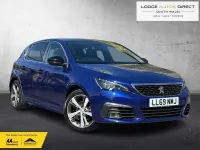 Usado Peugeot 308 GT-line 130 CV (95 kW) 2020 Azul Utilitario