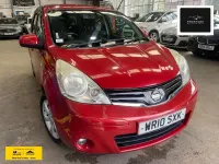 Used Nissan Note N-TEC 88 HP (64 kW) 2010 Red Hatchback