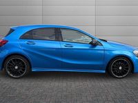 Used Mercedes A200 AMG Line Premium 136 HP (100 kW) 2016 Blue Hatchback
