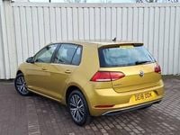 Used VW Golf VII SE 110 HP (80 kW) 2018 Yellow Hatchback