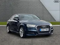 Used Audi A3 S-Line 150 HP (110 kW) 2017 Blue Sedan