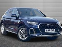 Used Audi Q5 S-Line 299 HP (219 kW) 2021 Navarra blue SUV