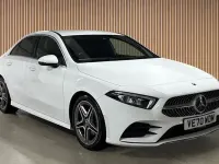 Used Mercedes A180 AMG line 116 HP (85 kW) 2020 Polar white Sedan