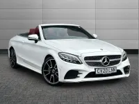 Used Mercedes C200 AMG line 180 HP (132 kW) 2020 White Cabriolet