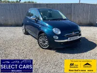 Used Fiat 500C Lounge 85 HP (62 kW) 2015 Blue Cabriolet
