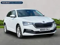 Used Skoda Scala SE L 95 HP (69 kW) 2020 White Hatchback
