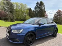 Used Audi A1 S-Line 116 HP (85 kW) 2015 Blue Hatchback