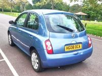 Begagnad Nissan Micra Acenta+ 79 HK (58 kW) 2008 Blå Halvkombi