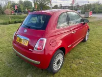 Usado Fiat 500 Lounge 69 HP (50 kW) 2010 Vermelho Citadino