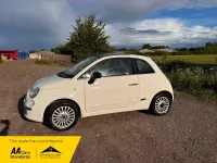 Used Fiat 500 Lounge 69 HP (50 kW) 2010 White Hatchback