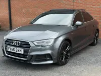 Used Audi A3 S-Line 110 HP (80 kW) 2016 Grey Sedan