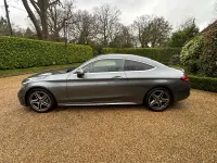 Używany Mercedes C200 AMG line 184 KM (135 kW) 2019 Szary Coupe