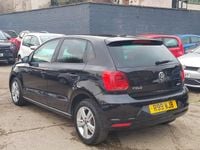 Used VW Polo Match 74 HP (54 kW) 2017 Black Hatchback