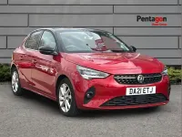 Used Vauxhall Corsa Elite 99 HP (72 kW) 2021 Red Hatchback