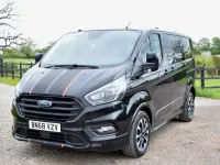 Used Ford Transit Custom Sport 170 HP (125 kW) 2018 Black Van