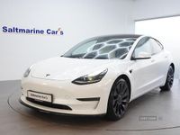 Used Tesla Model 3 Performance 461 kW (627 HP) 2021 White Sedan