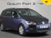Used VW Sharan SE 150 HP (110 kW) 2021 Blue MPV