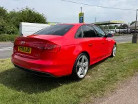 Used Audi A4 Black Edition 150 HP (110 kW) 2015 Red Sedan