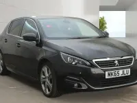 Used Peugeot 308 GT-line 120 HP (88 kW) 2015 Black Hatchback