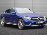 Used Mercedes GLC220 AMG Line Premium 170 HP (125 kW) 2016 Brilliant blue Coupe