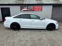 Begagnad Audi A6 Black Edition 190 HK (139 kW) 2014 Vit Sedan