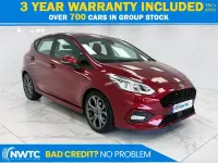 Begagnad Ford Fiesta ST-Line 140 HK (102 kW) 2018 Röd Halvkombi