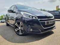 Used Peugeot 208 GT-line 100 HP (73 kW) 2016 Black Hatchback