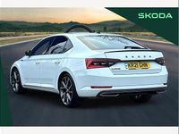 Used Skoda Superb SportlinePlus 190 HP (139 kW) 2021 White Hatchback