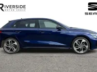 Used Audi A3 Sportback Black Edition 150 HP (110 kW) 2023 Navarra blue Hatchback
