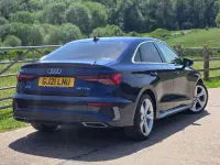 Used Audi A3 S-Line 150 HP (110 kW) 2021 Blue Sedan